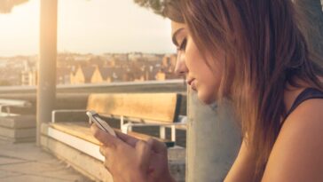 woman, smartphone, technology
