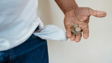 Close-up of Man Holding Coins in Hand