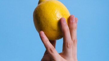 person holding lemon