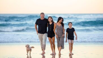 family, beach, people, nature, ocean
