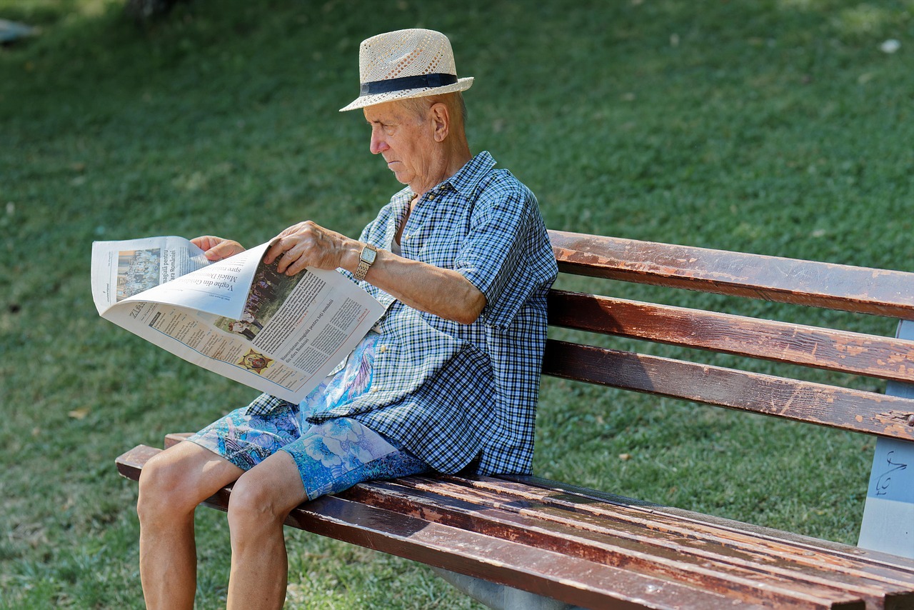 old man, elderly, bench, nature, reading, newspaper, senior, hat, grass, summer, people, outdoors, old man, newspaper, newspaper, newspaper, newspaper, newspaper