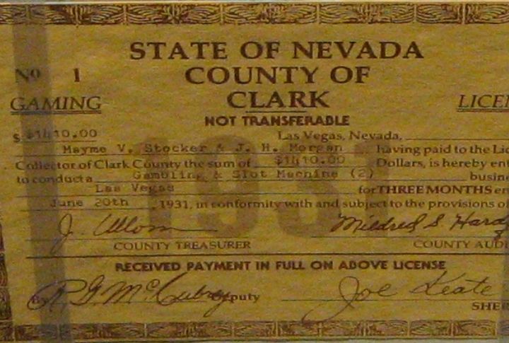 Nevada Legalizes Gambling Statewide