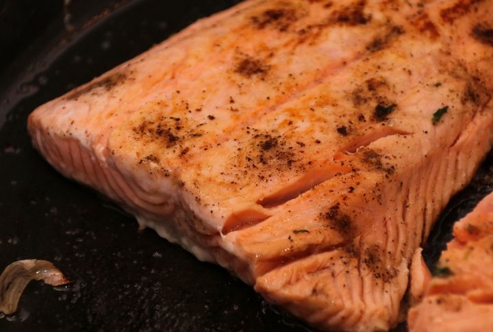 Farmed Salmon With Artificial Pigments
