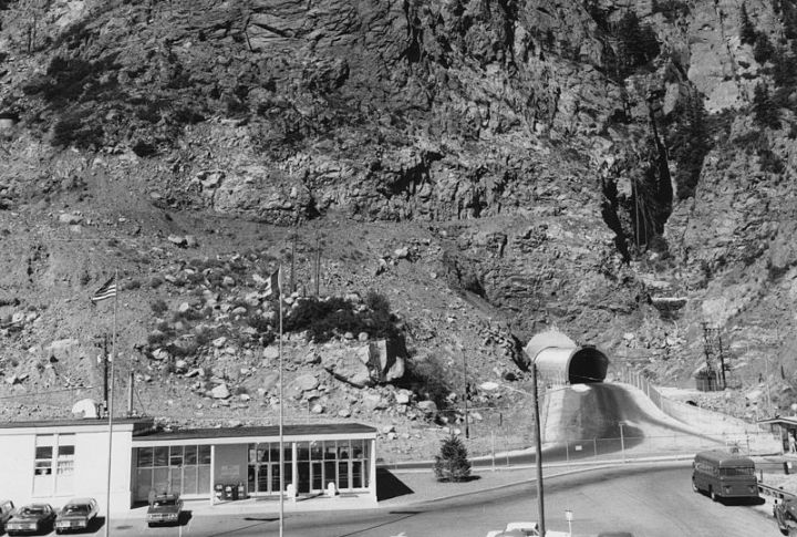 The Tunnel Entrance Stretches Over A Mile Long