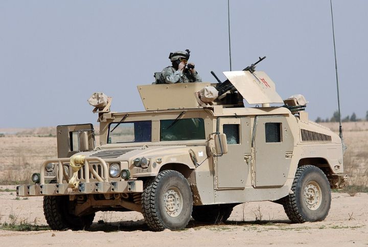 Saluting A Jeep
