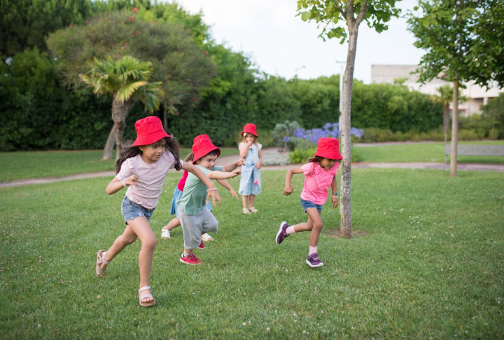 Playing Tag Outside