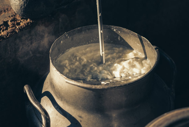 Churning Butter By Hand