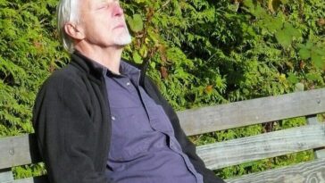 resting, old, man, human, bench, person, park