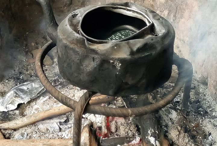 Cooking Over Open Flames With Mom And Grandma