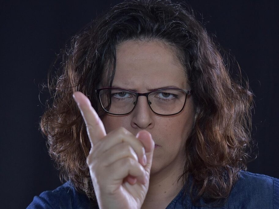 warning, angry, be careful, finger, woman, glasses, strict, no, do not, blue glass, blue angry, blue glasses, blue care, warning, warning, angry, angry, angry, angry, angry, be careful, strict, strict, strict