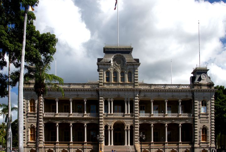 The Burning Of ʻIolani Palace Grounds
