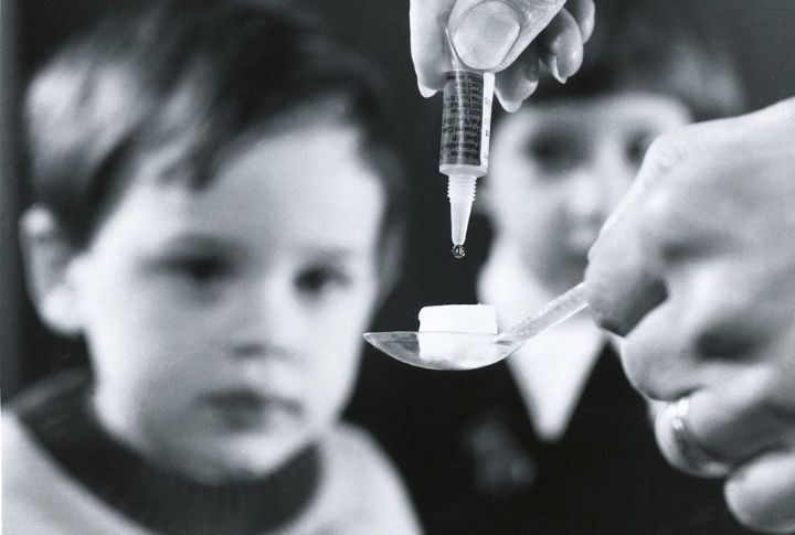 Waiting In Line For Polio Sugar Cubes