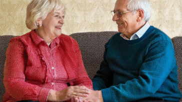 ai generated, couple, adult, elderly, married couple, love, romance, old age, wrinkles, man, woman, portrait, hands