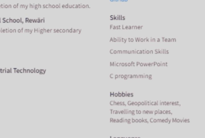 Irrelevant Hobbies