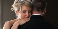 a man and woman kissing