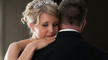 a man and woman kissing